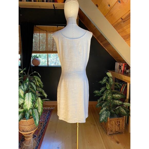 Vintage Linen Dress Button Down Front - Picture 2 of 5